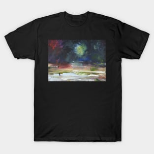 Abstract Landscape Paragliding 208 T-Shirt